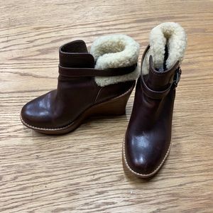 Women’s UGG heeled booties. Size 7.5